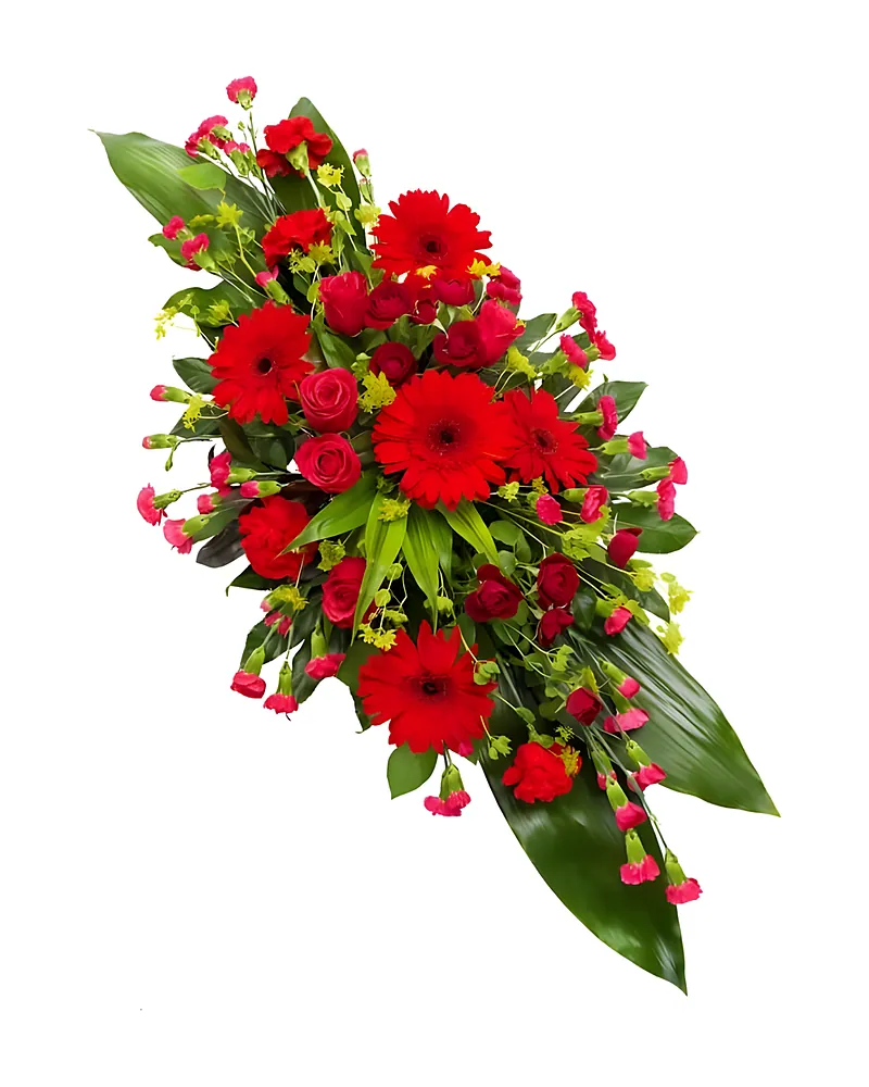 Rood Rouwstuk Ovaal