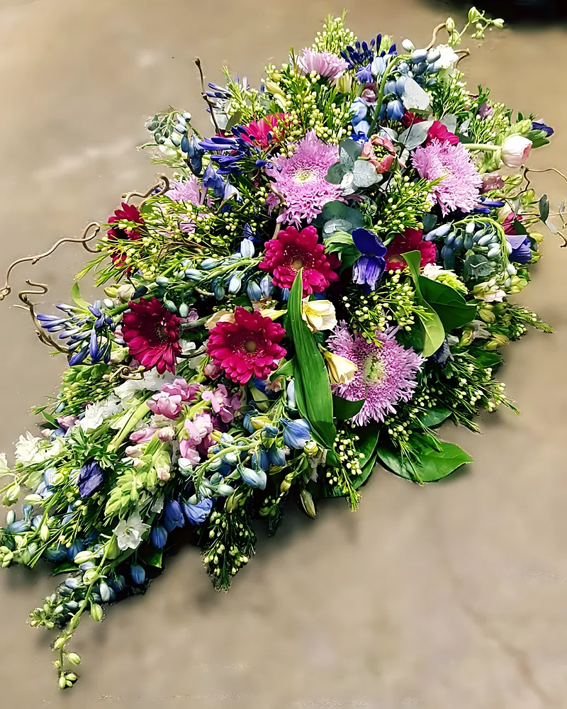 Rouwstuk met diverse kleuren