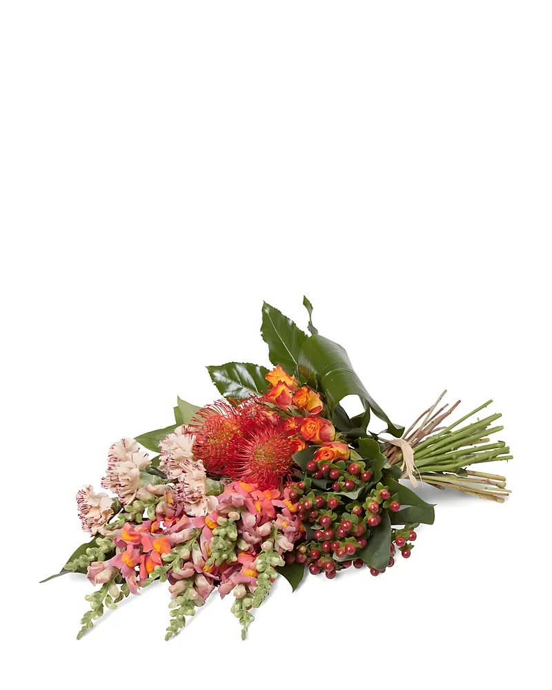 Rouwboeket Luxe warme tinten