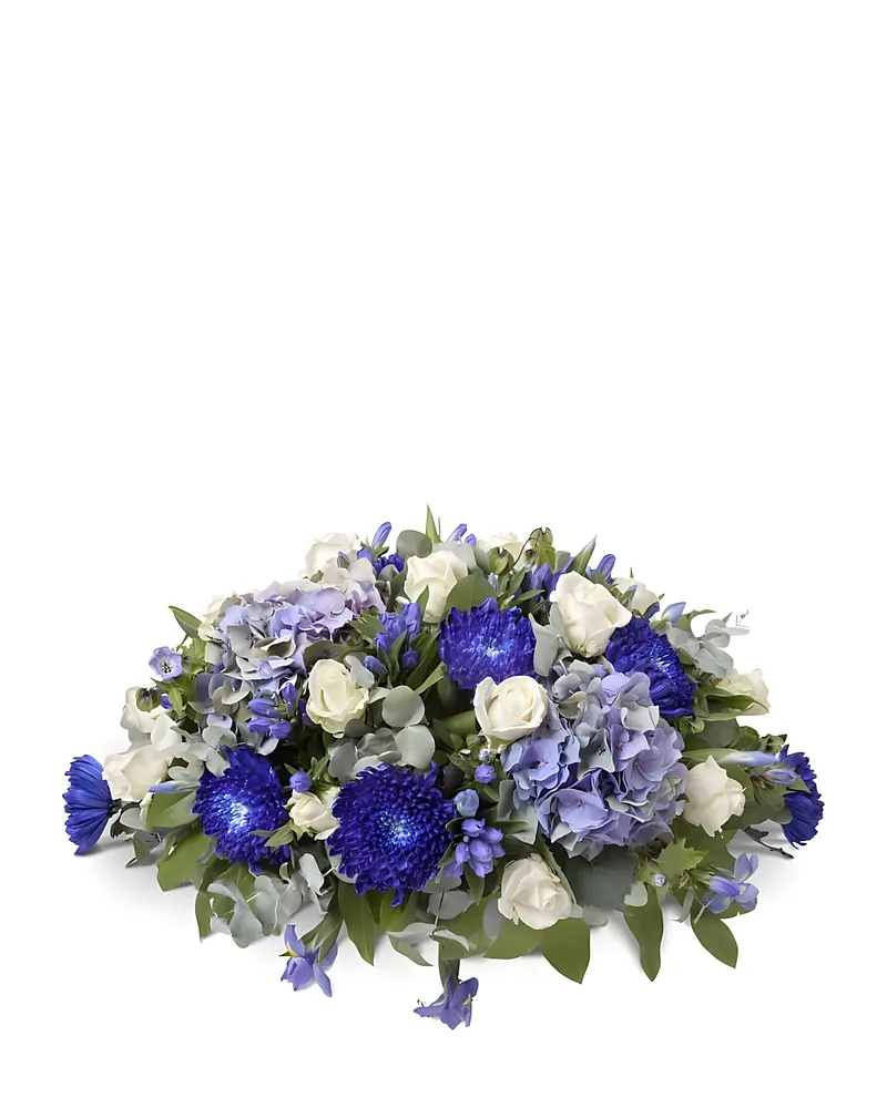 Rouwstuk Wit en Blauw